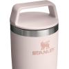 imageSTANLEY Cafe To Go Travel Mug 20 oz  Leakproof TwoPart Drink Through Lid  Tumbler Cup for Coffee Tea and Drinks  Insulated Stainless Steel Coffee Mug  BPAFree  Black 20Rose Quartz