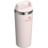 imageSTANLEY Cafe To Go Travel Mug 20 oz  Leakproof TwoPart Drink Through Lid  Tumbler Cup for Coffee Tea and Drinks  Insulated Stainless Steel Coffee Mug  BPAFree  Black 20Rose Quartz