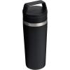 imageSTANLEY Cafe To Go Travel Mug 20 oz  Leakproof TwoPart Drink Through Lid  Tumbler Cup for Coffee Tea and Drinks  Insulated Stainless Steel Coffee Mug  BPAFree  Black 20Black 20