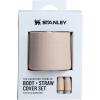 imageSTANLEY Quencher Boot and Straw Cover Cap  AntiSlip Silicone Protector for Tumbler with Handle  Accessory Set for Stainless Steel Drinking Cup  BPAFreeSand