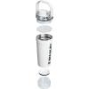 imageStanley Activate Shaker Bottle 20 oz  Leakproof Insulated Stainless Steel Shaker Cup  Base Storage and Twist On Fast Flow Lid  Protein Shakes and Pre Workout Powder  BPAFree  Chili RedChalk