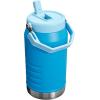 imageStanley IceFlow Flip Straw Jug with Handle 64 oz Twist On Lid and Flip Up Straw  Leak Resistant for Travel and Sports  Insulated Stainless Steel  BPAFree  Azure