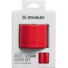 imageSTANLEY Quencher Boot and Straw Cover Cap  AntiSlip Silicone Protector for Tumbler with Handle  Accessory Set for Stainless Steel Drinking Cup  BPAFreeChili Red