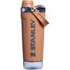 imageStanley Activate Shaker Bottle 20 oz  Leakproof Insulated Stainless Steel Shaker Cup  Base Storage and Twist On Fast Flow Lid  Protein Shakes and Pre Workout Powder  BPAFree  Chili RedToast