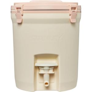 imageSTANLEY Adventure 2 Gallon Fast Flow Water Jug Ice Water Dispenser Insulated Beverage Cooler with Easy Pour Spigot and Latched Foam LidCream
