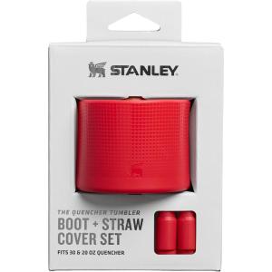 imageSTANLEY Quencher Boot and Straw Cover Cap  AntiSlip Silicone Protector for Tumbler with Handle  Accessory Set for Stainless Steel Drinking Cup  BPAFreeChili Red