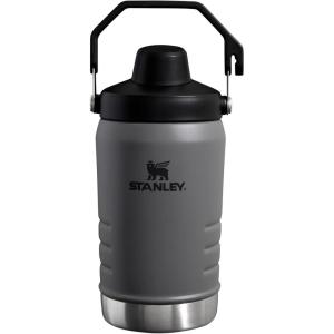 imageStanley IceFlow Fast Flow Jug with Handle 64 oz  Twist On Angled Spout Lid  Leakproof for Travel and Sports  Insulated Stainless Steel  BPAFree  Rose QuartzCharcoal