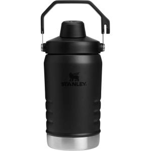 imageStanley IceFlow Fast Flow Jug with Handle 64 oz  Twist On Angled Spout Lid  Leakproof for Travel and Sports  Insulated Stainless Steel  BPAFree  Rose QuartzBlack