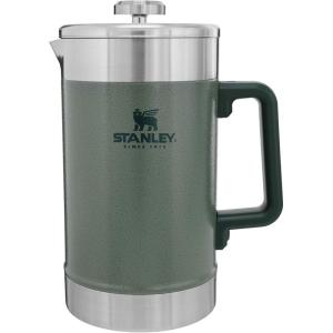 imageStanley Classic StayHot French Press Coffee Maker 48 oz  5 Minute Brew 4 Hours Hot  Mesh Filter for Coffee Grounds  Insulated Stainless Steel French Press  BPAFree  Hammertone Green