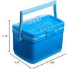 imageStanley Adventure Outdoor Cooler 7 qt  Heavy Duty Outdoor Camping Cooler with Easy Carry Top Handle  27 Hour Cooling Ice Chest for 10 Cans  BPAFree  Tigerlily PlumAzure
