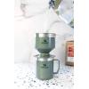 imageStanley Perfect Brew Pour Over  Manual Single Cup Coffee Maker  Drip Coffee Maker with Reusable Filter  Easy Clean Stainless Steel  BPAFree  Hammertone GreenHammertone Green