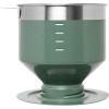 imageStanley Perfect Brew Pour Over  Manual Single Cup Coffee Maker  Drip Coffee Maker with Reusable Filter  Easy Clean Stainless Steel  BPAFree  Hammertone GreenHammertone Green