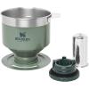 imageStanley Perfect Brew Pour Over  Manual Single Cup Coffee Maker  Drip Coffee Maker with Reusable Filter  Easy Clean Stainless Steel  BPAFree  Hammertone GreenHammertone Green