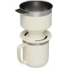 imageStanley Perfect Brew Pour Over Set  12 oz Camp Mug with Lid Included  Drip Coffee Maker with Reusable Filter  Insulated Stainless Steel  BPAFree  Matte BlackCream Gloss
