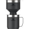imageStanley Perfect Brew Pour Over Set  12 oz Camp Mug with Lid Included  Drip Coffee Maker with Reusable Filter  Insulated Stainless Steel  BPAFree  Matte BlackBlack 20