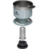 imageStanley Perfect Brew Pour Over Set  12 oz Camp Mug with Lid Included  Drip Coffee Maker with Reusable Filter  Insulated Stainless Steel  BPAFree  Matte BlackHammertone Silver
