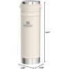 imageStanley Travel Mug with Integrated French Press 16 oz  5 Minute Brew 4 Hours Hot Leakproof Lid  Mesh Filter for Coffee Grounds  Insulated Stainless Steel Coffee Maker  BPAFree  Cream Gloss