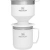 imageStanley Perfect Brew Pour Over Set  12 oz Camp Mug with Lid Included  Drip Coffee Maker with Reusable Filter  Insulated Stainless Steel  BPAFree  Matte BlackPolar
