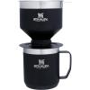 imageStanley Perfect Brew Pour Over Set  12 oz Camp Mug with Lid Included  Drip Coffee Maker with Reusable Filter  Insulated Stainless Steel  BPAFree  Matte BlackMatte Black