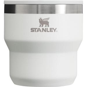imageSTANLEY StayHot Stacking Camp Cup 10 oz  Press In Drink Through Lid  Cup for Coffee Tea and Drinks  Insulated Stainless Steel Coffee Mug  BPAFree  Cream GlossPale Pebble