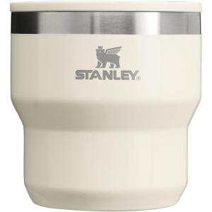 imageSTANLEY StayHot Stacking Camp Cup 10 oz  Press In Drink Through Lid  Cup for Coffee Tea and Drinks  Insulated Stainless Steel Coffee Mug  BPAFree  Cream GlossCream Gloss