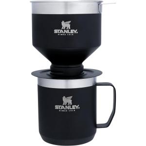 imageStanley Perfect Brew Pour Over Set  12 oz Camp Mug with Lid Included  Drip Coffee Maker with Reusable Filter  Insulated Stainless Steel  BPAFree  Matte BlackMatte Black