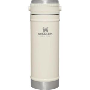 imageStanley Travel Mug with Integrated French Press 16 oz  5 Minute Brew 4 Hours Hot Leakproof Lid  Mesh Filter for Coffee Grounds  Insulated Stainless Steel Coffee Maker  BPAFree  Cream Gloss