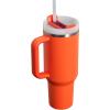 imageSTANLEY Quencher H20 Tumbler with Handle and Straw 40 oz  Flowstate 3Position Lid  Cup Holder Compatible for Travel  Insulated Stainless Steel Cup  BPAFree  Tigerlily Plum