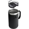 imageStanley Everyday Camp Mug  Drink Through Lid  Cup for Coffee Tea and Drinks  Insulated Stainless Steel Coffee Mug  BPAFreeBlack 20
