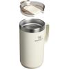 imageStanley Everyday Camp Mug  Drink Through Lid  Cup for Coffee Tea and Drinks  Insulated Stainless Steel Coffee Mug  BPAFreeCream Gloss