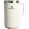 imageStanley Everyday Camp Mug  Drink Through Lid  Cup for Coffee Tea and Drinks  Insulated Stainless Steel Coffee Mug  BPAFreeCream Gloss