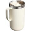 imageStanley Everyday Camp Mug  Drink Through Lid  Cup for Coffee Tea and Drinks  Insulated Stainless Steel Coffee Mug  BPAFreeCream Gloss