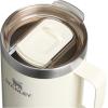 imageStanley Everyday Camp Mug  Drink Through Lid  Cup for Coffee Tea and Drinks  Insulated Stainless Steel Coffee Mug  BPAFreeCream Gloss