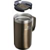 imageStanley Everyday Camp Mug  Drink Through Lid  Cup for Coffee Tea and Drinks  Insulated Stainless Steel Coffee Mug  BPAFreeGunshine Metal