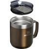 imageStanley Everyday Camp Mug  Drink Through Lid  Cup for Coffee Tea and Drinks  Insulated Stainless Steel Coffee Mug  BPAFreeGunshine Metal