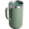 imageStanley Everyday Camp Mug  Drink Through Lid  Cup for Coffee Tea and Drinks  Insulated Stainless Steel Coffee Mug  BPAFreeHammertone Green