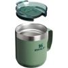 imageStanley Everyday Camp Mug  Drink Through Lid  Cup for Coffee Tea and Drinks  Insulated Stainless Steel Coffee Mug  BPAFreeHammertone Green