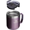 imageStanley Everyday Camp Mug  Drink Through Lid  Cup for Coffee Tea and Drinks  Insulated Stainless Steel Coffee Mug  BPAFreeWisteria Shine