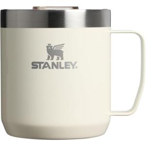 imageStanley Everyday Camp Mug  Drink Through Lid  Cup for Coffee Tea and Drinks  Insulated Stainless Steel Coffee Mug  BPAFreeCream Gloss