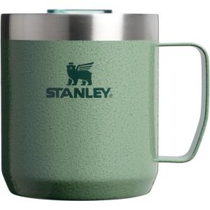 imageStanley Everyday Camp Mug  Drink Through Lid  Cup for Coffee Tea and Drinks  Insulated Stainless Steel Coffee Mug  BPAFreeHammertone Green