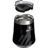imageSTANLEY Reserve Wine Tumbler  11 oz Stainless Steel Travel Mug For Wine Cocktails Soda  Keeps Drinks Cold for Hours  BPAFree  Exclusive Toasted AlmondBlack Gloss