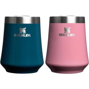 imageSTANLEY Reserve Wine Tumbler  11 oz Stainless Steel Travel Mug For Wine Cocktails Soda  Keeps Drinks Cold for Hours  BPAFree  Exclusive Toasted AlmondPonderosa GlossPort Shimmer