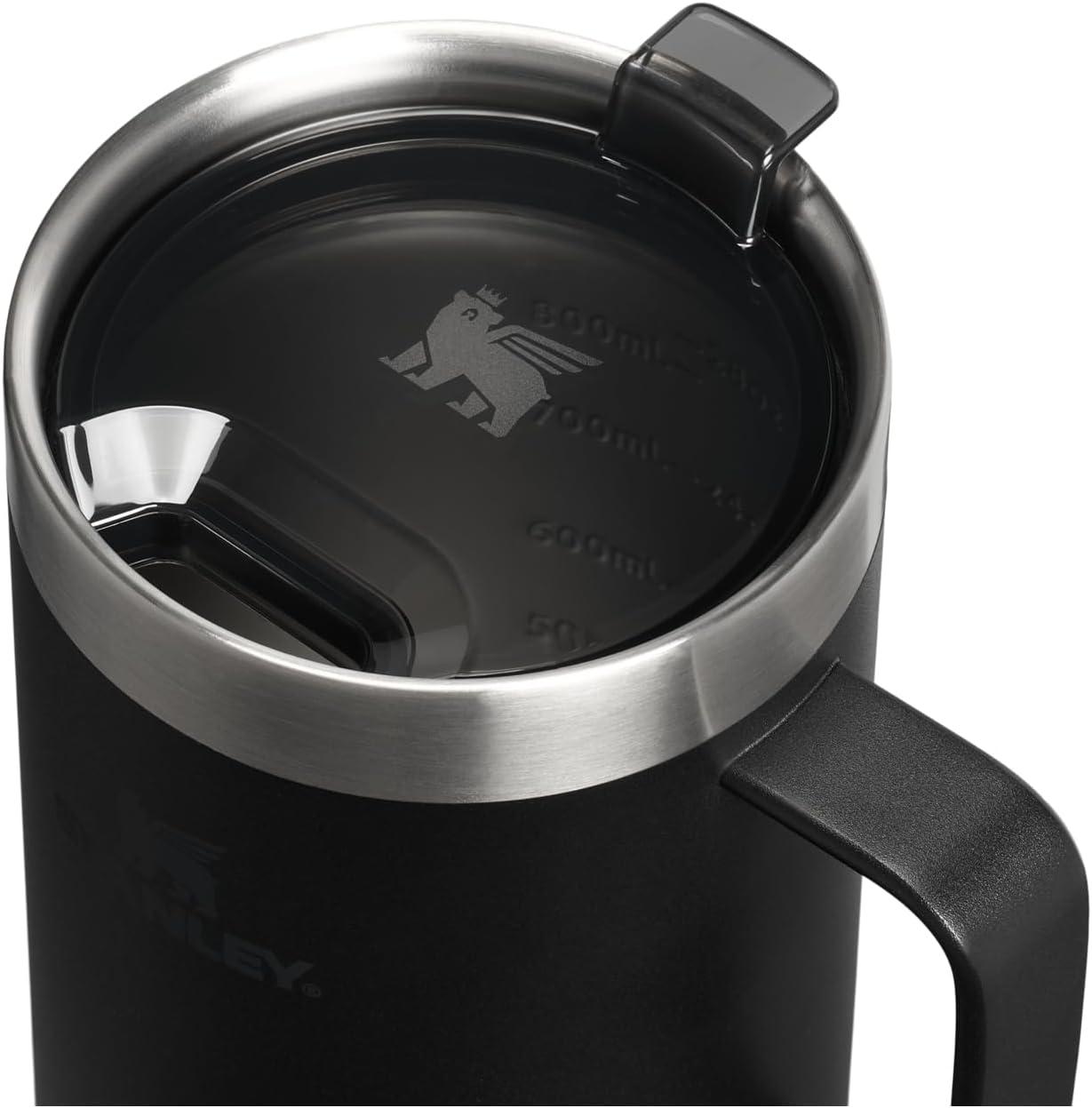 imageSTANLEY The Everyday Suburban Mug  16 oz  Drink Through Lid  Cup for Coffee Tea and Drinks  Insulated Stainless Steel Coffee Mug  BPAFree  Black 20Black 20