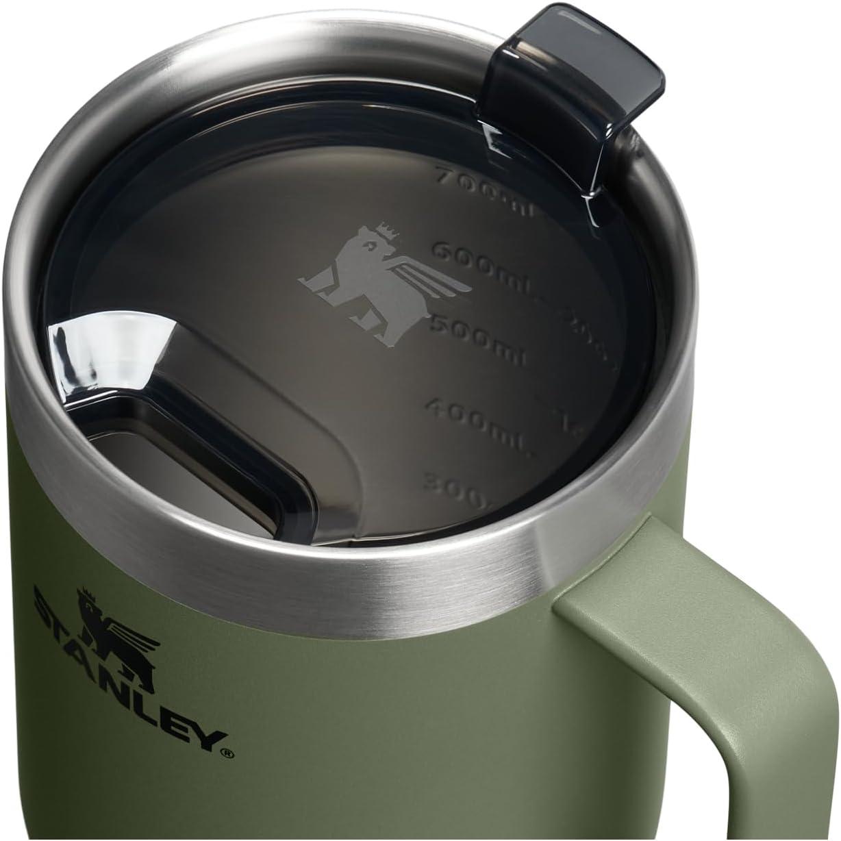 imageSTANLEY The Everyday Suburban Mug  16 oz  Drink Through Lid  Cup for Coffee Tea and Drinks  Insulated Stainless Steel Coffee Mug  BPAFree  Black 20Dried Pine