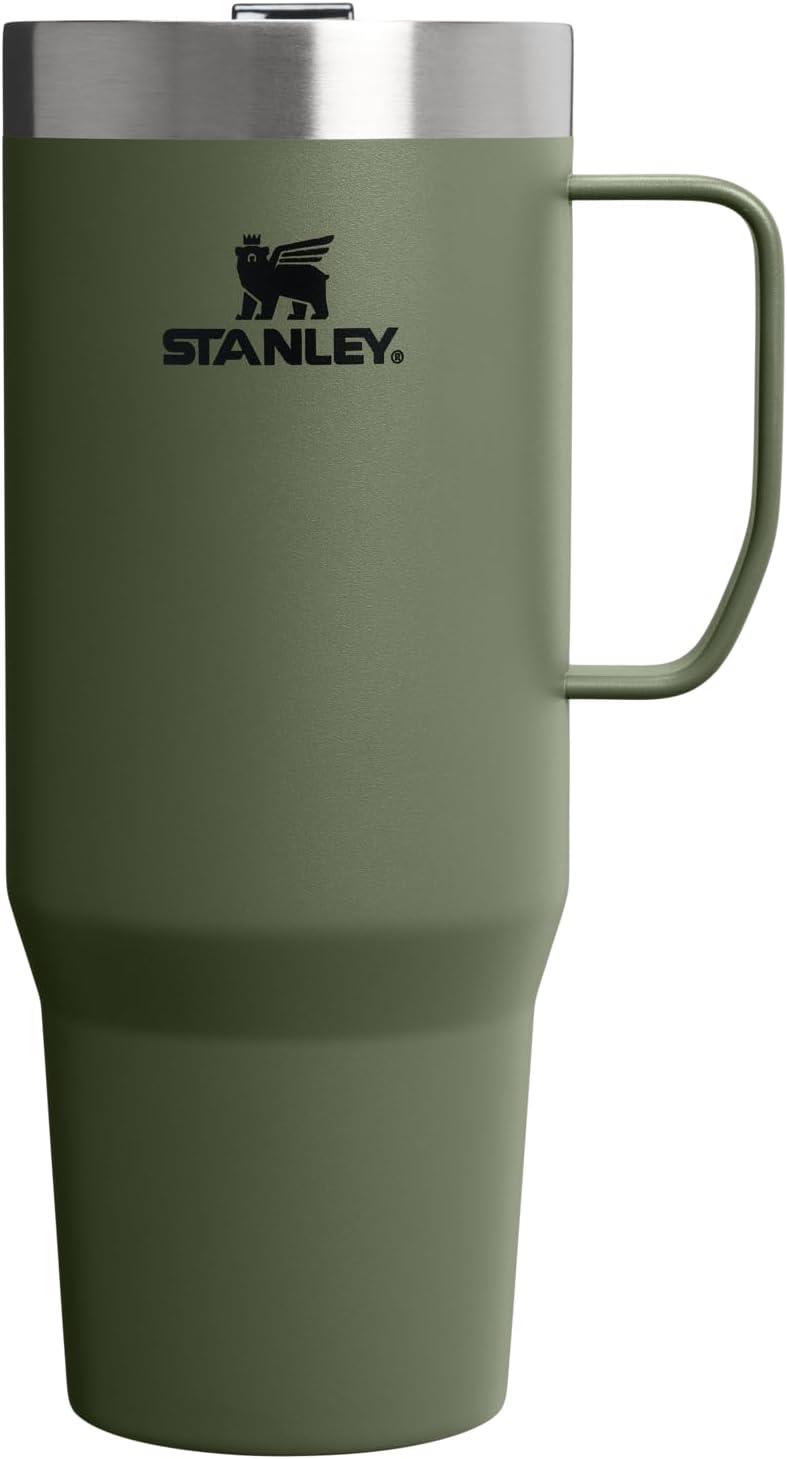imageSTANLEY The Everyday Suburban Mug  16 oz  Drink Through Lid  Cup for Coffee Tea and Drinks  Insulated Stainless Steel Coffee Mug  BPAFree  Black 20Dried Pine