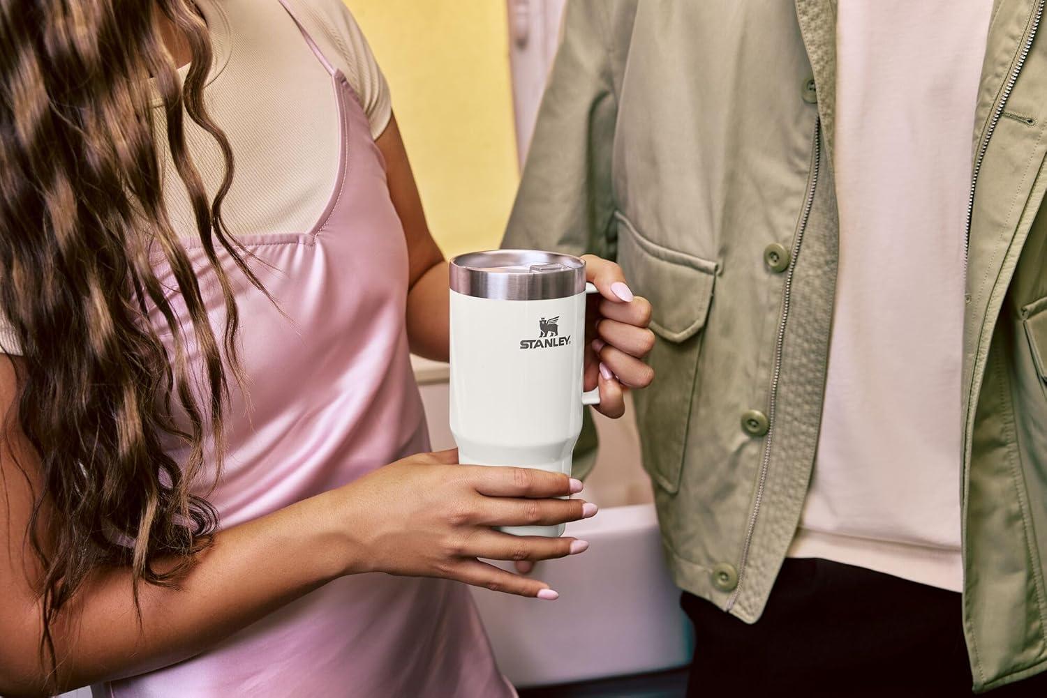 imageSTANLEY The Everyday Suburban Mug  16 oz  Drink Through Lid  Cup for Coffee Tea and Drinks  Insulated Stainless Steel Coffee Mug  BPAFree  Black 20Dried Pine