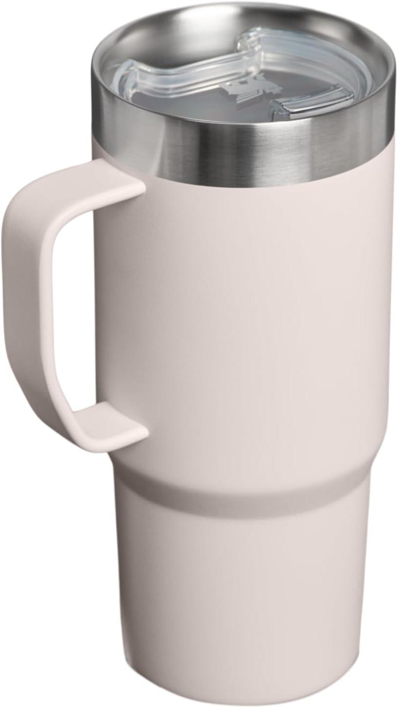 imageSTANLEY The Everyday Suburban Mug  16 oz  Drink Through Lid  Cup for Coffee Tea and Drinks  Insulated Stainless Steel Coffee Mug  BPAFree  Black 20Rose Quartz