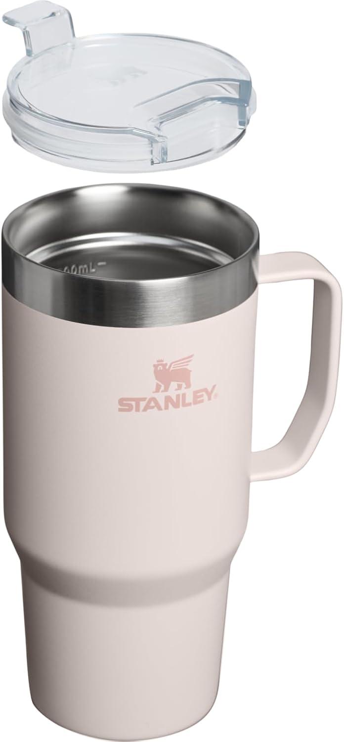 imageSTANLEY The Everyday Suburban Mug  16 oz  Drink Through Lid  Cup for Coffee Tea and Drinks  Insulated Stainless Steel Coffee Mug  BPAFree  Black 20Rose Quartz