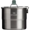 imageStanley Wildfare Go Two Bowl Mess Kit  8pc Portable Pot ampamp Cookware Set  125qt Stainless Steel Pot wLocking Handle Lid 2 Bowls ampamp SporksShale  Charcoal