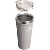 imageSTANLEY Everyday Tumbler 16 oz  Press Fit Drink Through Lid  Beverage Coffee and Cocktail Cup  Insulated Stainless Steel Wine Glass  BPAFree  FrostAsh